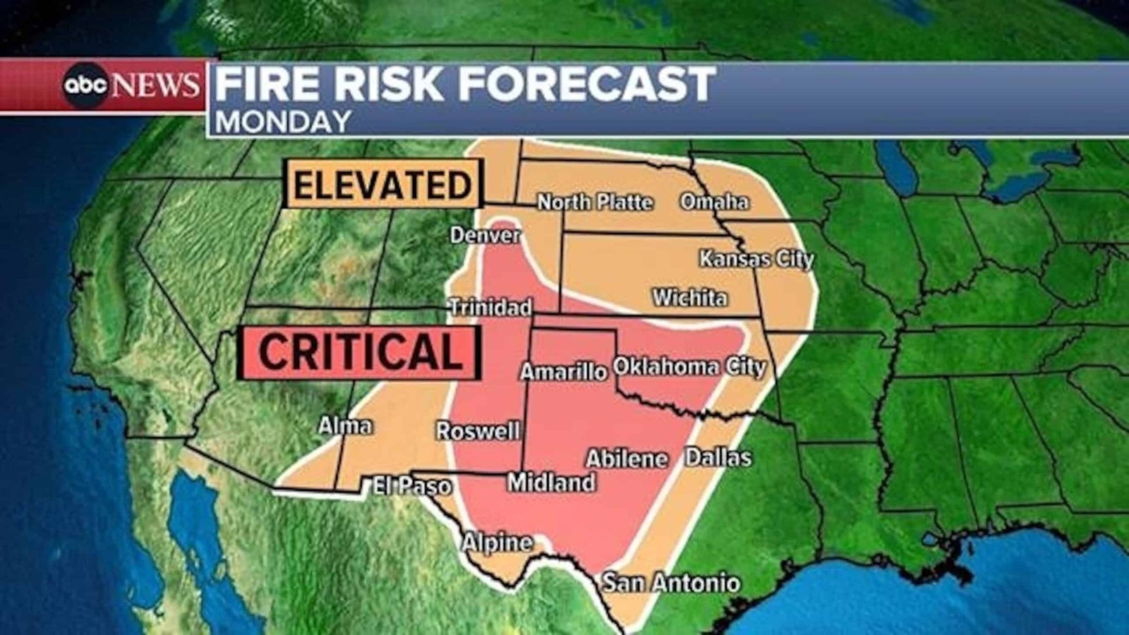 घातक वाइल्डफायर रेवेज स्टेट के बाद ओक्लाहोमा के लिए आग का खतरा जारी है